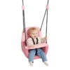 3-i-1 babyhuske - Rosa (svart tau)