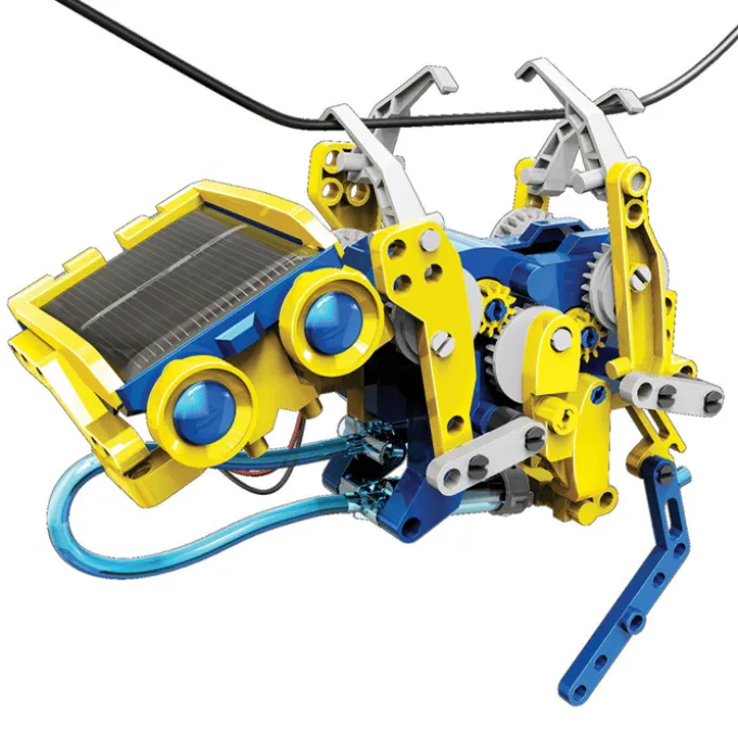 12-i-1 robotbyggesett til solenergi, 230 deler