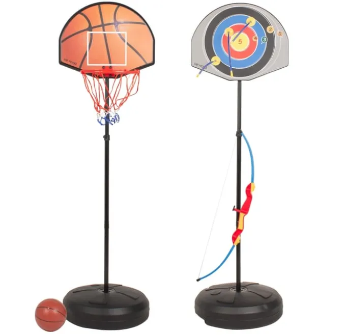 2-i-1 stander m. basketkurv og bueskyting