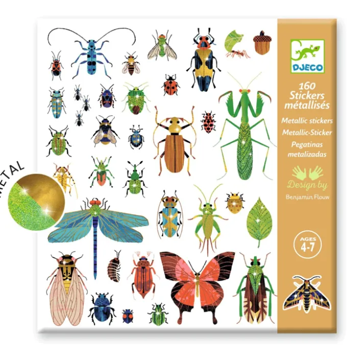 Klistremerker - Insekter, 160 stk
