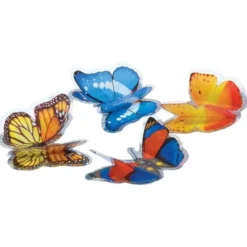 Klistremerker 3D - Sommerfugler, 1 ark