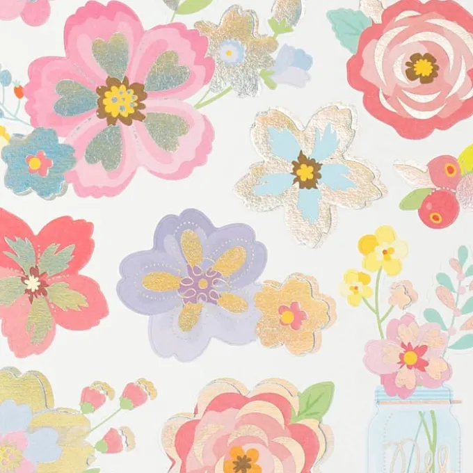 Klistremerker - Vårblomster, 1 ark