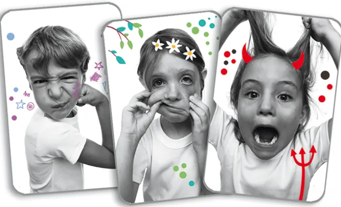 Kortspill - Grimaser