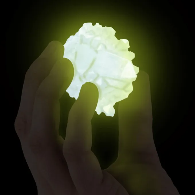 Krystalldyrkning - Glow-in-the-dark, Grønn