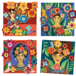 Lag kunst som Frida Kahlo