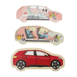 Lag-på-lag-puslespill - Bil