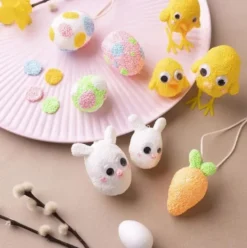 Lag påskepynt med Foam Clay