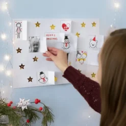 Lag selv julekalender (blank), 5 stk