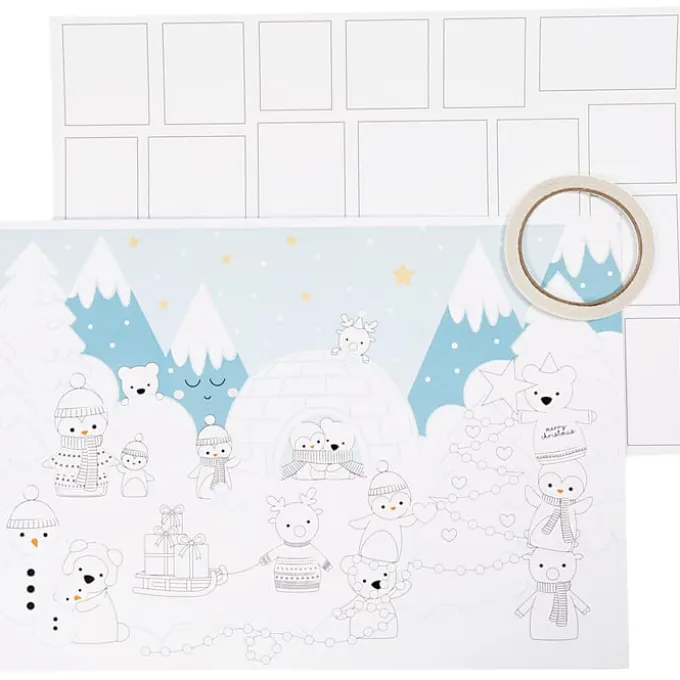 Lag selv julekalender (inkl. motiv), 3 stk