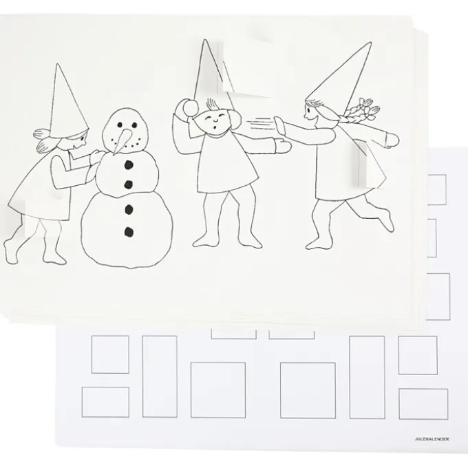 Lag selv julekalender (snøballkamp), 30 stk