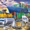 Larsen puslespill - Containerhavn, 37 brikker