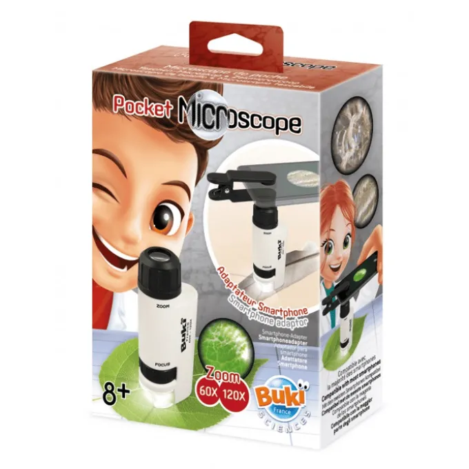 Lommemikroskop inkl. smarttelefonadapter