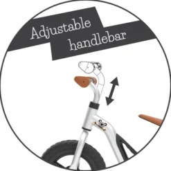 Løpesykkel Charlie - Sølv (18 mdr - 4 år)