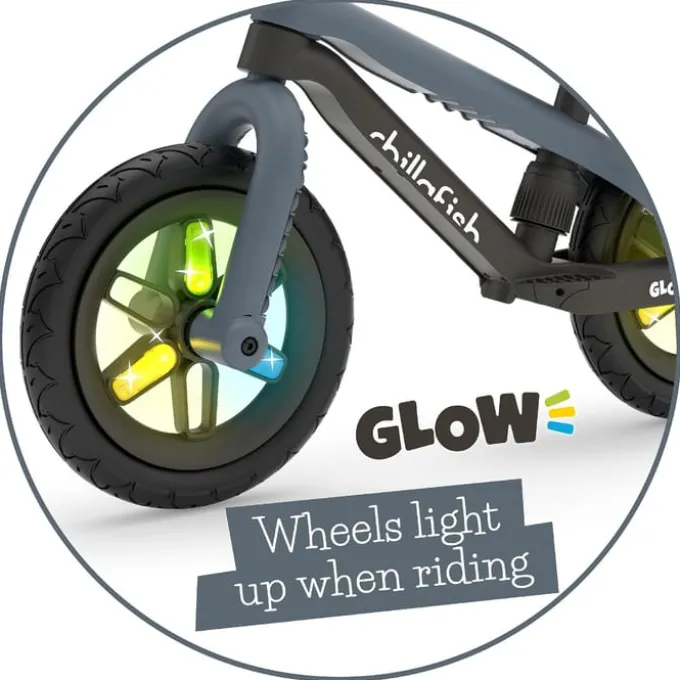 Løpesykkel BMXie GLOW - Antracit (2-5 år)