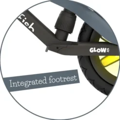 Løpesykkel BMXie GLOW - Antracit (2-5 år)