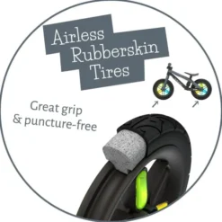 Løpesykkel BMXie GLOW - Antracit (2-5 år)