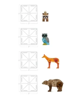 Magna-Tiles | Livet i skogen, 25 stk