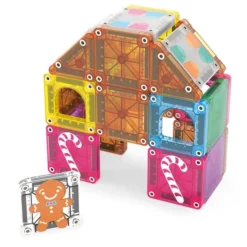 Magna-Tiles | microMAGS Pepperkakehus, 24 stk.