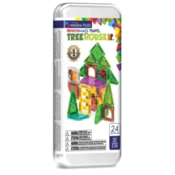 Magna-Tiles | microMAGS Trehytte, 24 stk.