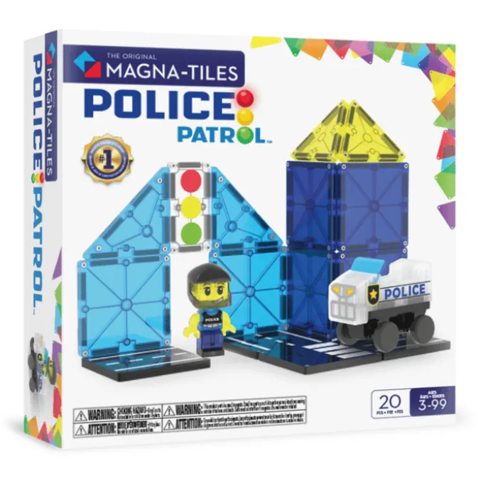 Magna-Tiles | Politipatrulje, 20 deler