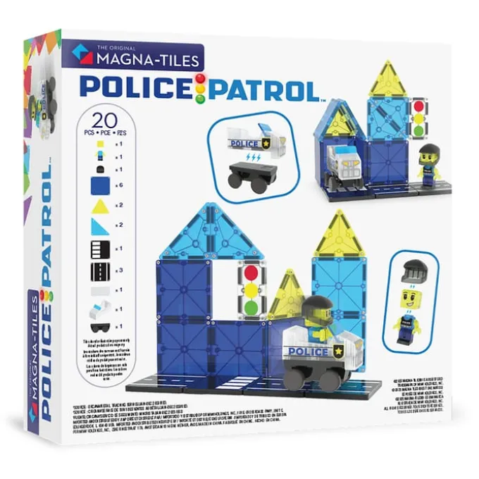Magna-Tiles | Politipatrulje, 20 deler