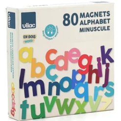 Magnetiske bokstaver i tre - små, 80 deler