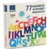 Magnetiske bokstaver i tre - store, 77 deler