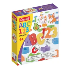 Magnetsett med ABC, 123 og figurer, 106 deler