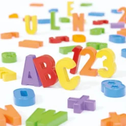 Magnetsett med ABC, 123 og figurer, 106 deler