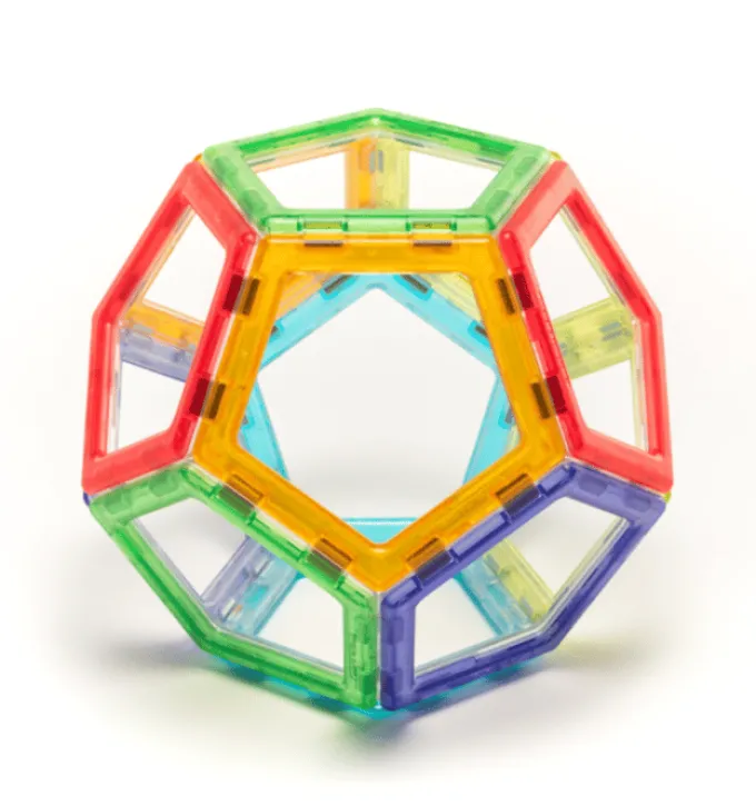 MAG Polydron | Transparent | 100 deler