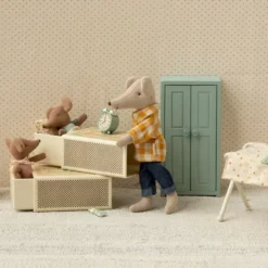 Maileg babymus, Blå - I fyrstikkeske
