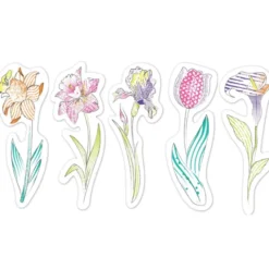 Mal bokmerker med vann - Blomster, 20 stk.