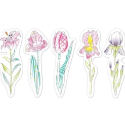 Mal bokmerker med vann - Blomster, 20 stk.