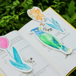 Mal bokmerker med vann - Blomster, 20 stk.