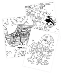 Malebok med sjørøvere, 36 sider
