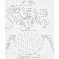 Malerlerret 24 x 30 cm - Bukett i vase
