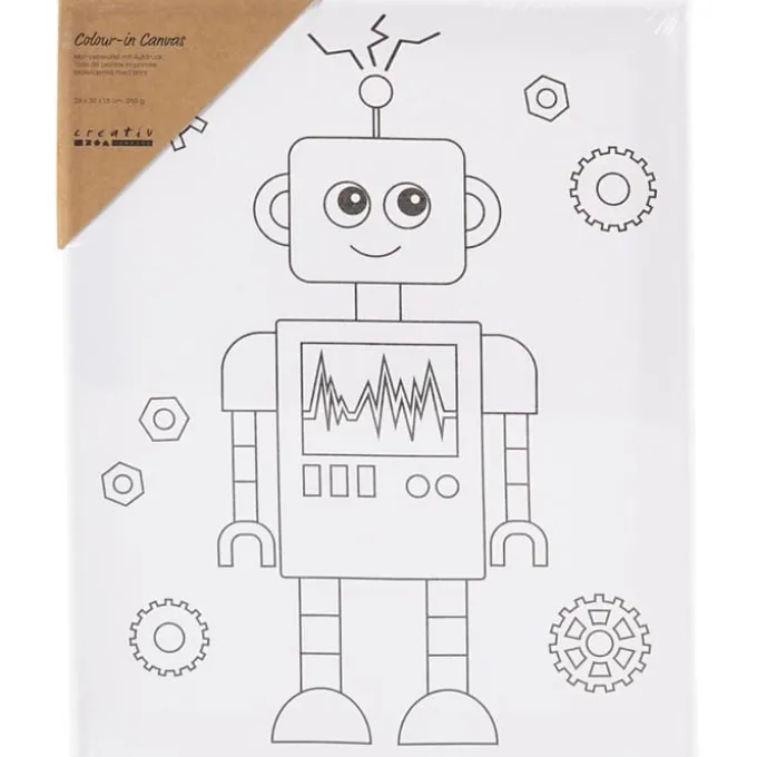 Malerlerret 24 x 30 cm - Robot