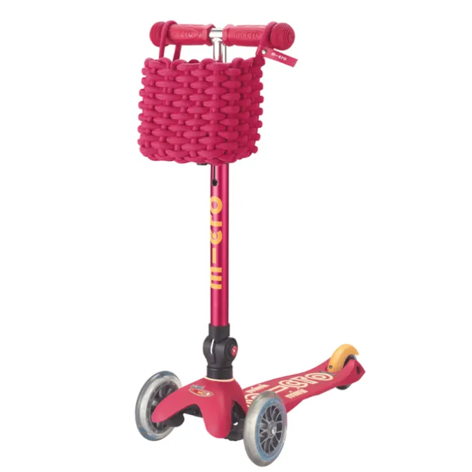 Micro tilbehør sparkesykkel - Kurv, Rosa