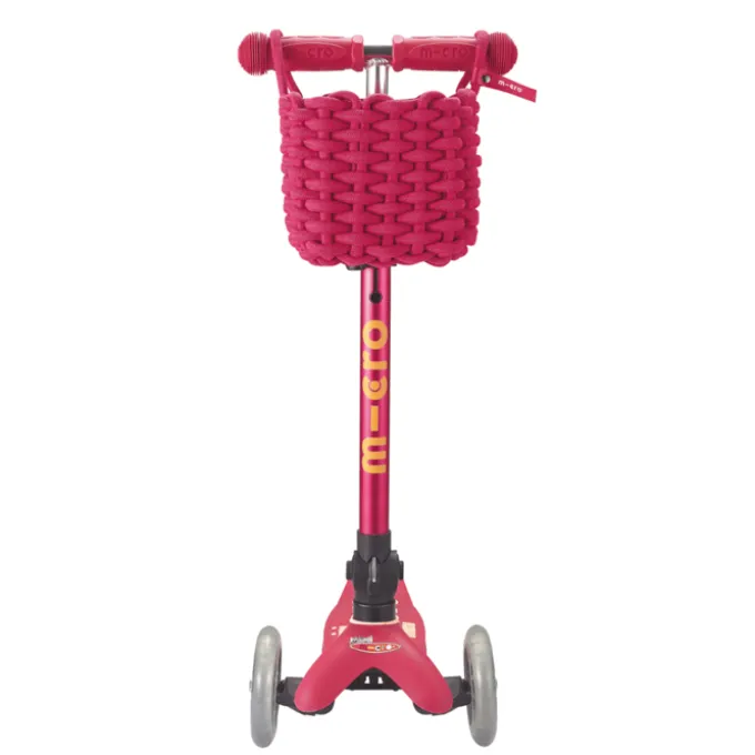 Micro tilbehør sparkesykkel - Kurv, Rosa