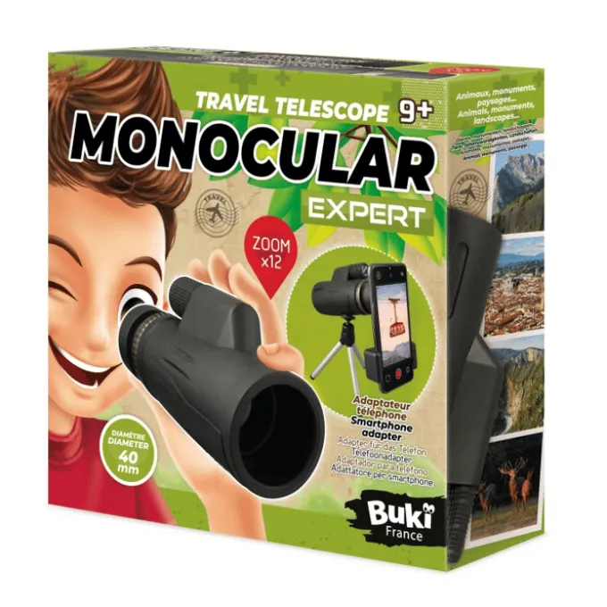 Monokulær-kikkert 12x - Inkl. smarttelefonadapter