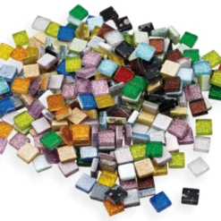 Mosaikk-miks glitter, ca. 300 stk.