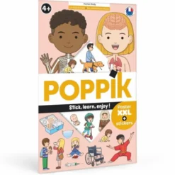 Oppdagelsesplakat med klistremerker - Kroppen