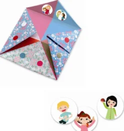 Origami - Spåark i lyse farver