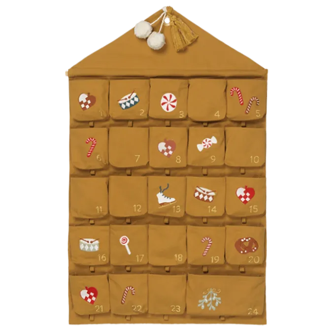 1-24 pakkekalender m. lommer - Nostalgi