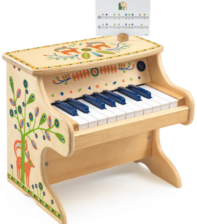 Piano i tre med elektronisk lyd