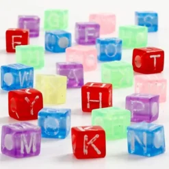Plastperler - Bokstaver A-Z, ca. 1.950 stk