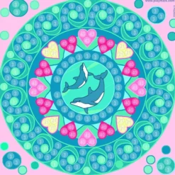PlayMais Mosaic Trendy - Mandala, 3.000 stk