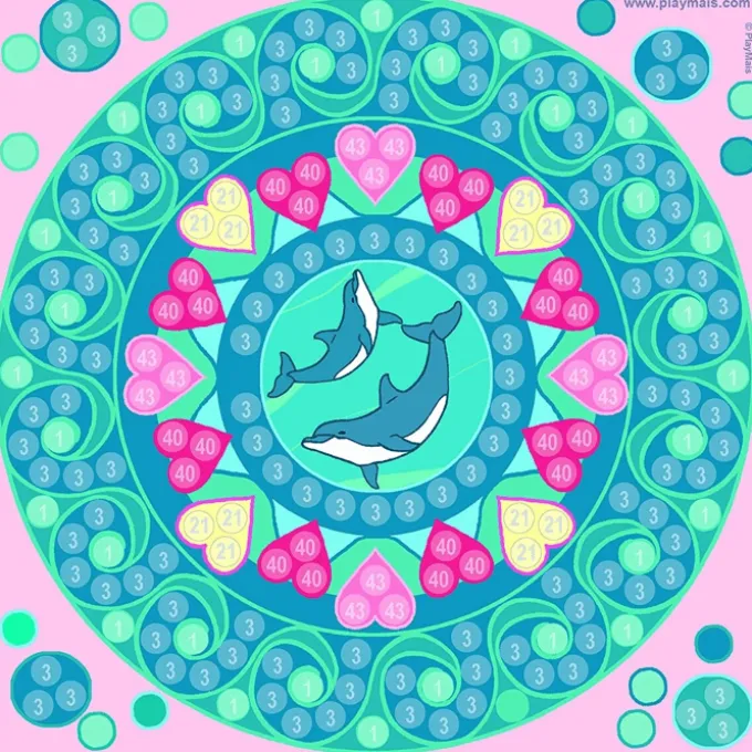 PlayMais Mosaic Trendy - Mandala, 3.000 stk