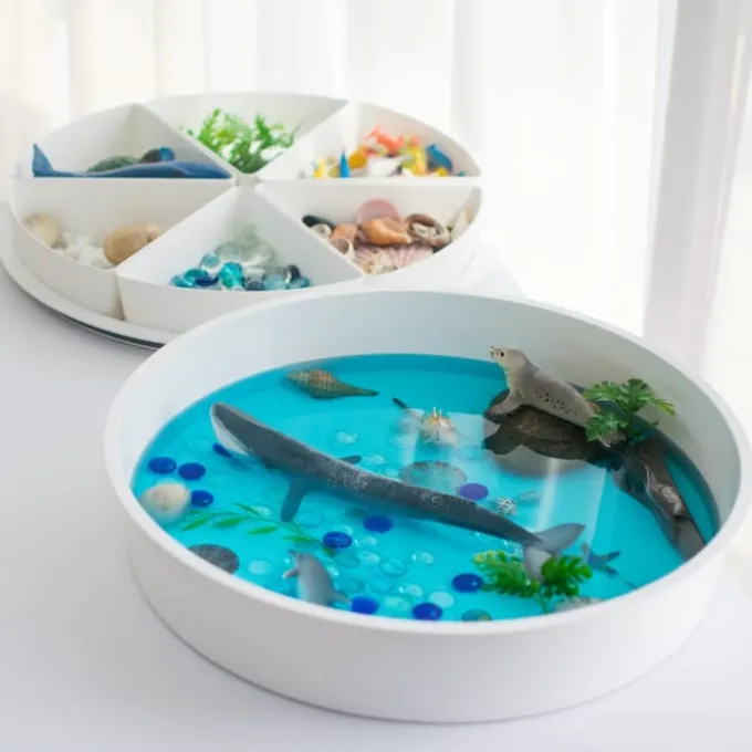 PlayTRAY sansebrett med lokk
