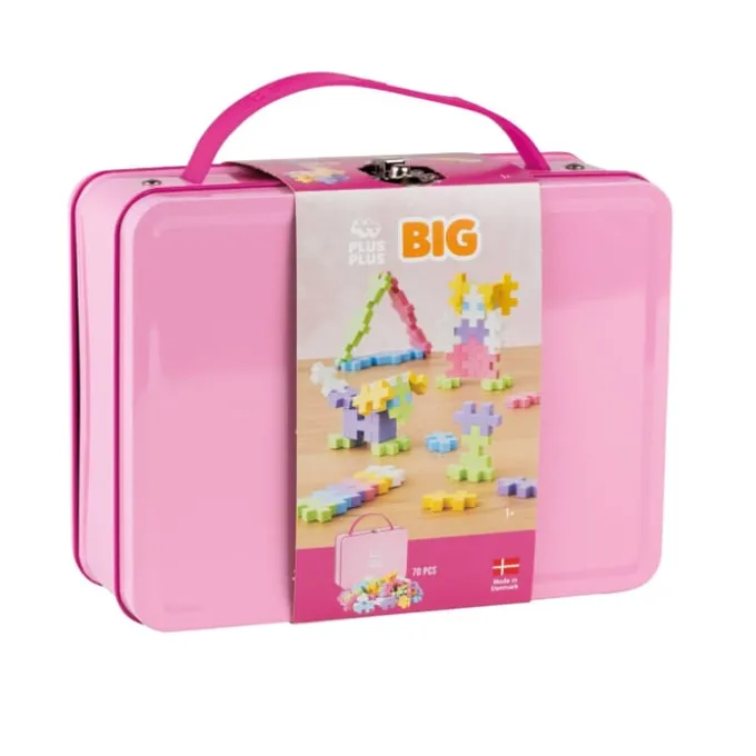 Plus-Plus BIG Pastell - Metallkoffert, 70 stk.